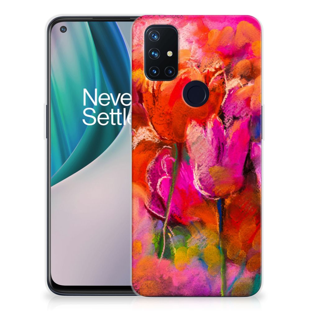 Hoesje maken OnePlus Nord N10 5G Tulips