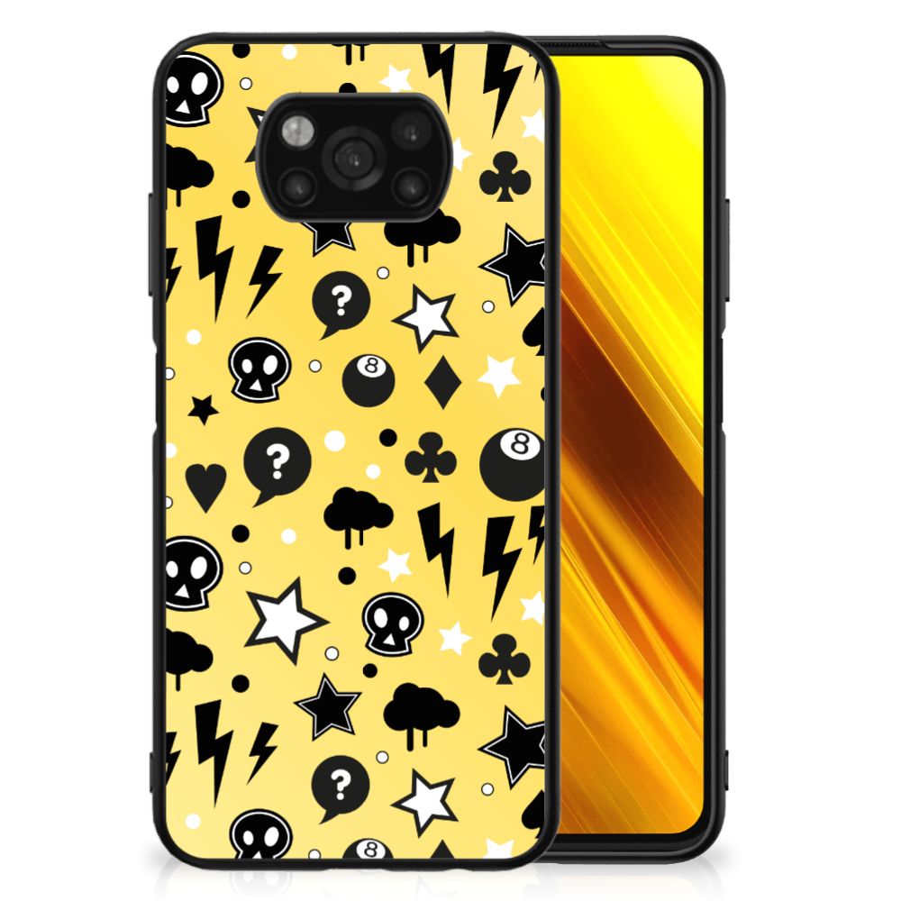 Telefoonhoesje Xiaomi Poco X3 | X3 Pro Punk Geel