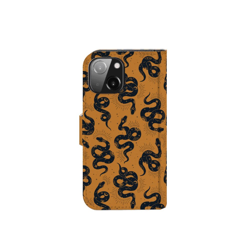 Telefoonhoesje met Pasjes voor iPhone 13 Mini Snakes