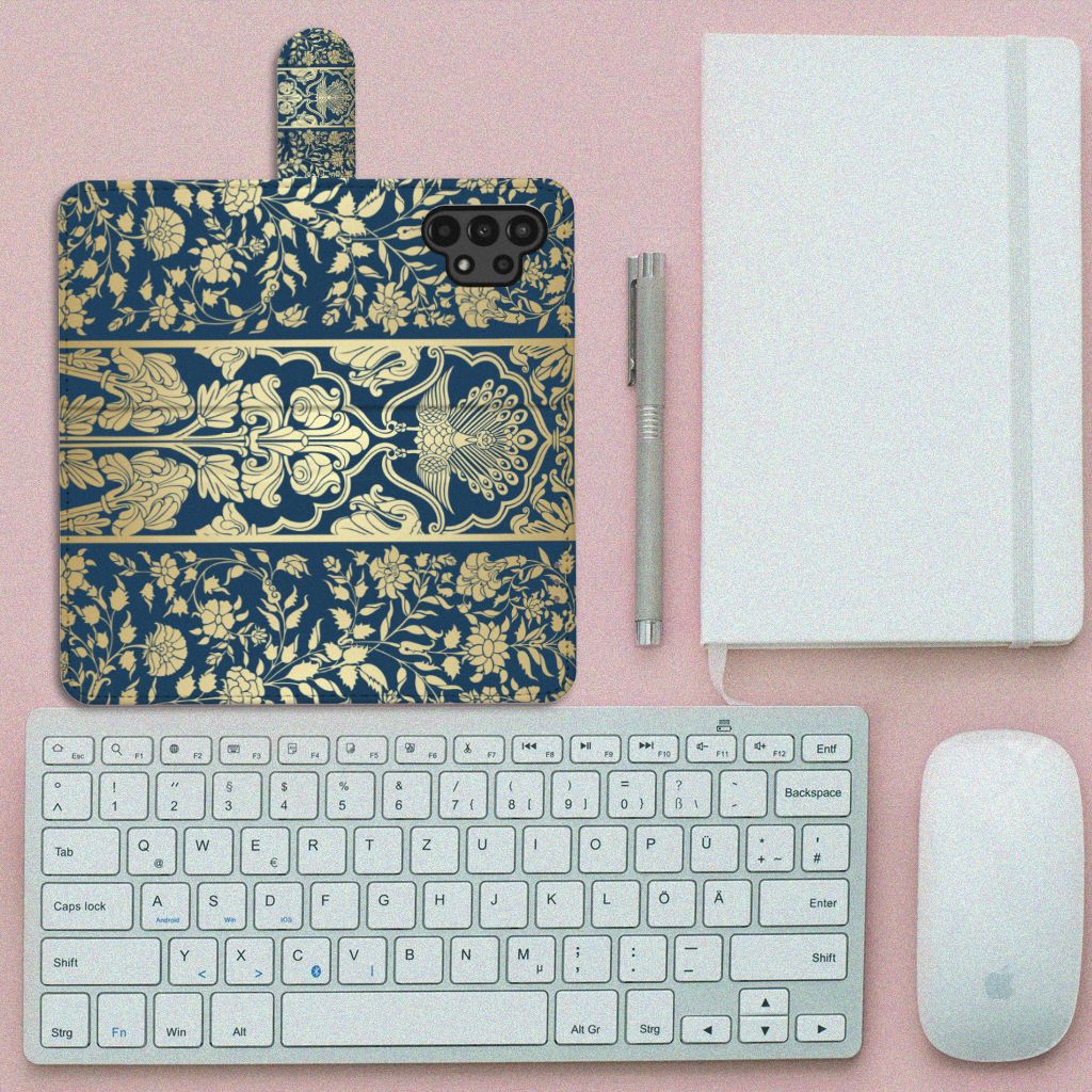 Samsung Galaxy A13 (4G) Hoesje Beige Flowers