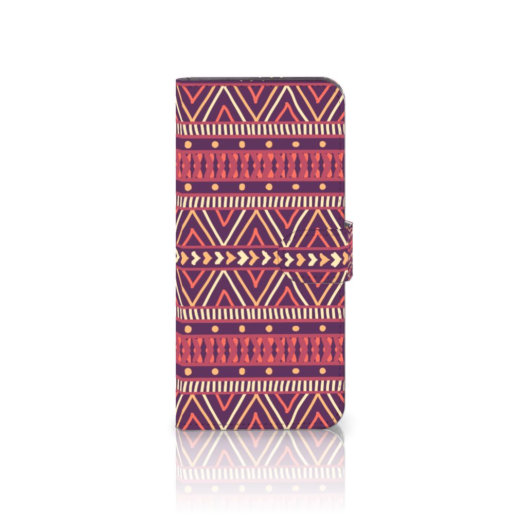 Motorola Edge 20 Lite Telefoon Hoesje Aztec Paars