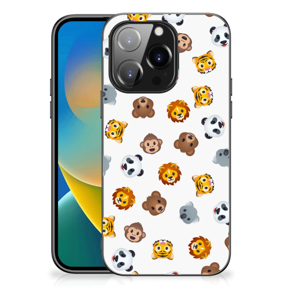 Back Case voor iPhone 14 Pro Dieren Emojis B2C Telecom