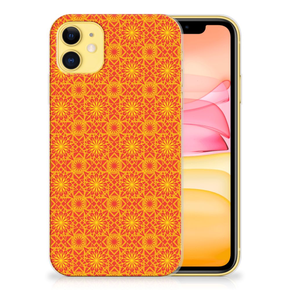 Apple iPhone 11 TPU bumper Batik Oranje