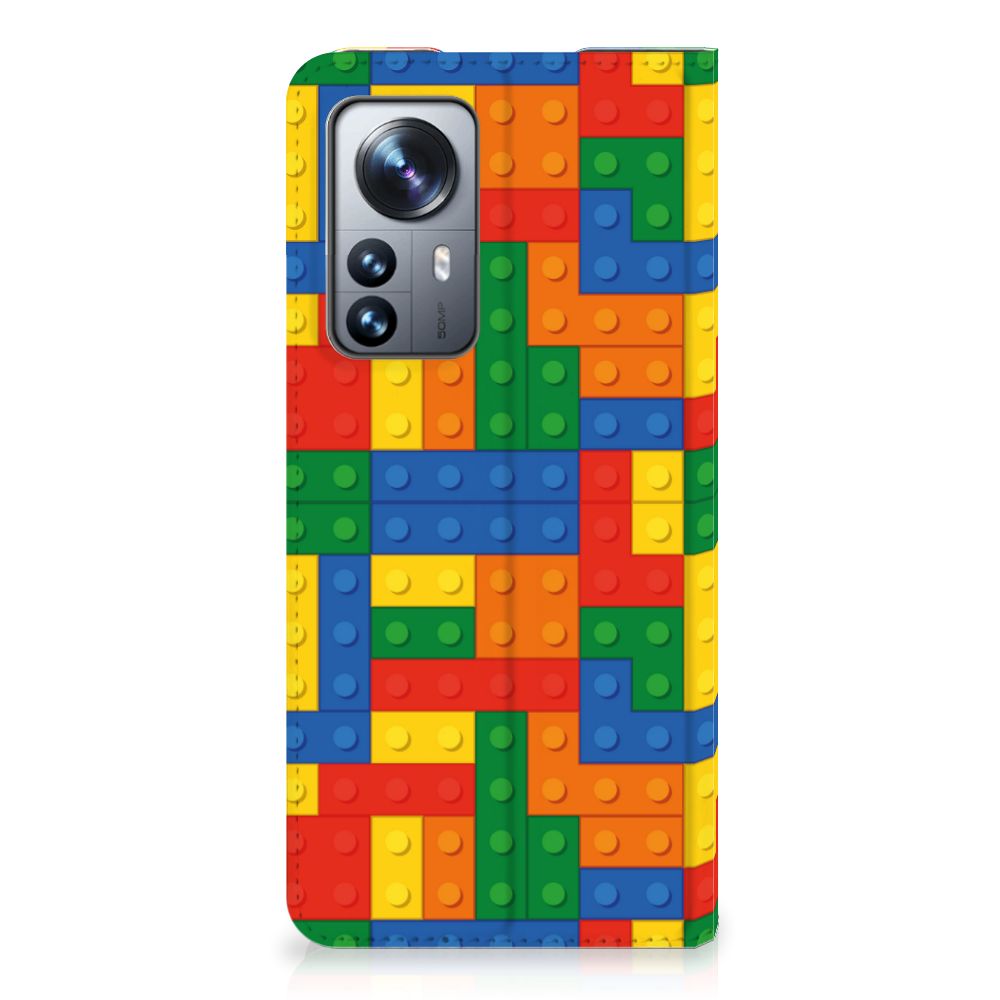 Xiaomi 12 Pro Hoesje met Magneet Blokken - B2C Telecom