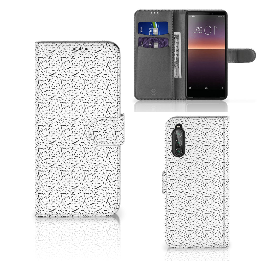 Sony Xperia 10 II Telefoon Hoesje Stripes Dots