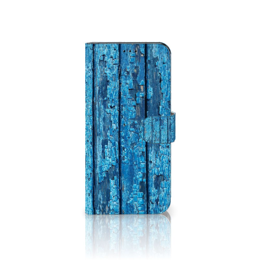 Google Pixel 7 Book Style Case Wood Blue
