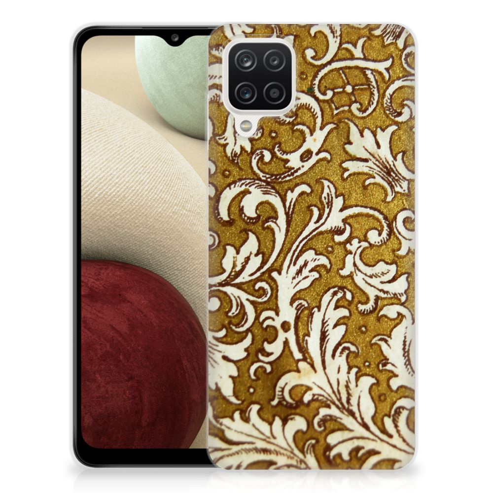 Siliconen Hoesje Samsung Galaxy A12 Barok Goud B2C Telecom