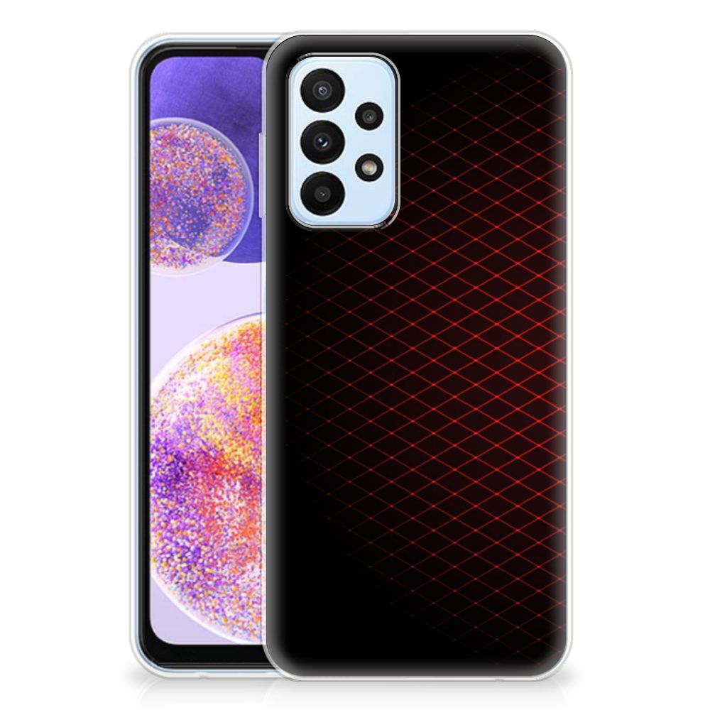 Samsung Galaxy A23 TPU bumper Geruit Rood B2C Telecom