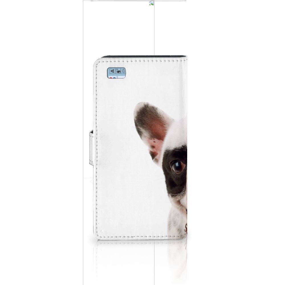 Huawei Ascend P8 Lite Telefoonhoesje met Pasjes Franse Bulldog