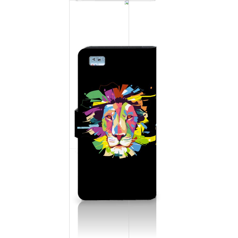 Huawei Ascend P8 Lite Leuk Hoesje Lion Color