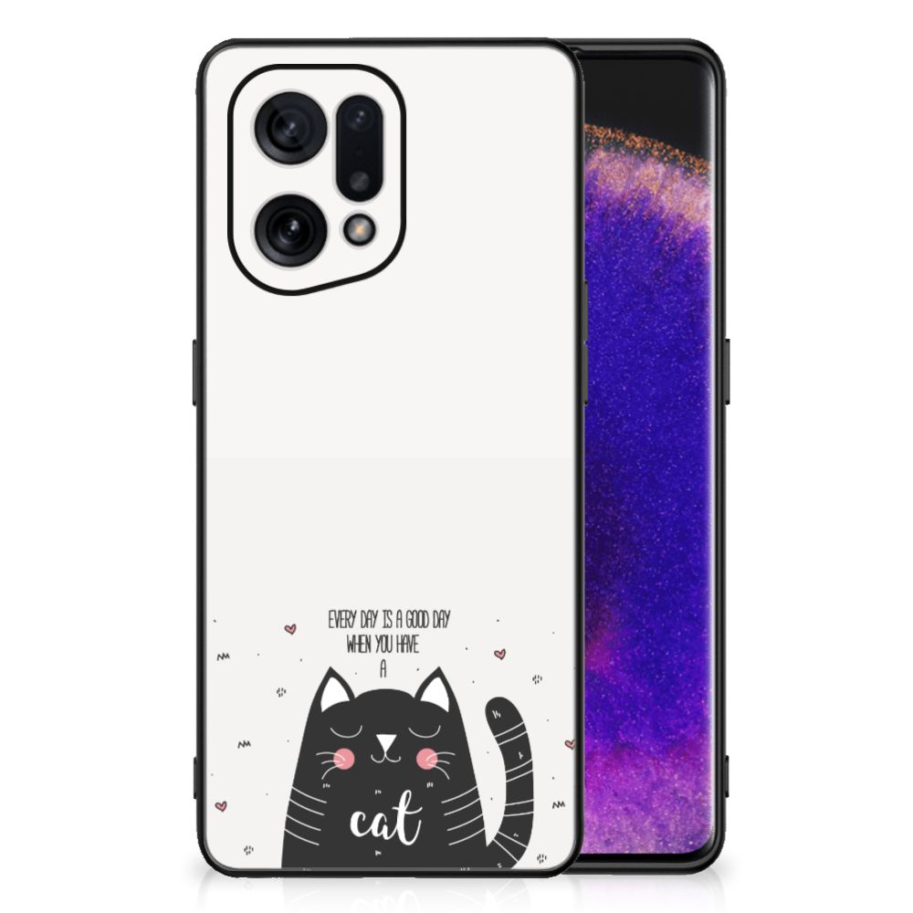 OPPO Find X5 Hoesje Cat Good Day B2C Telecom