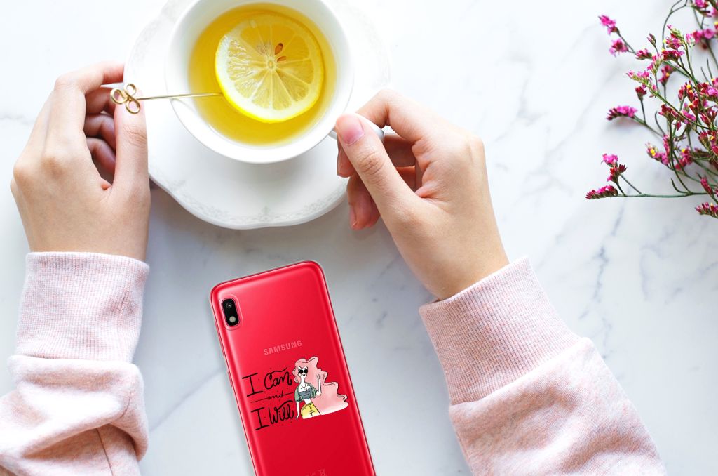 Samsung Galaxy A10 Telefoonhoesje met Naam i Can