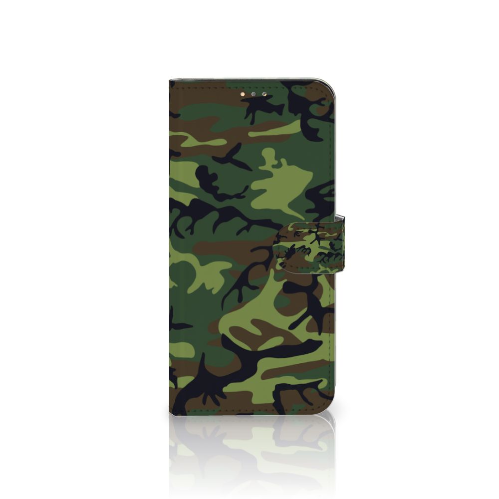 OPPO A15 Telefoon Hoesje Army Dark