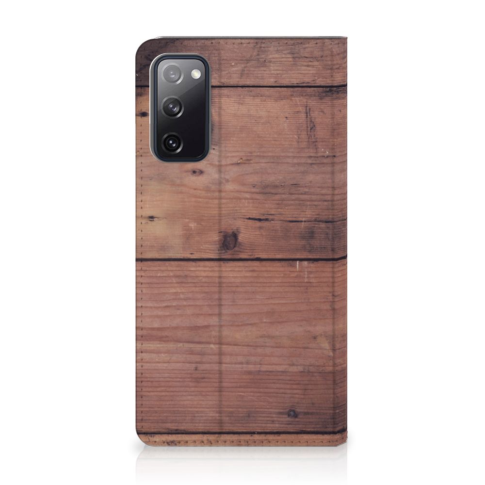 Samsung Galaxy S20 FE Book Wallet Case Old Wood - B2C Telecom
