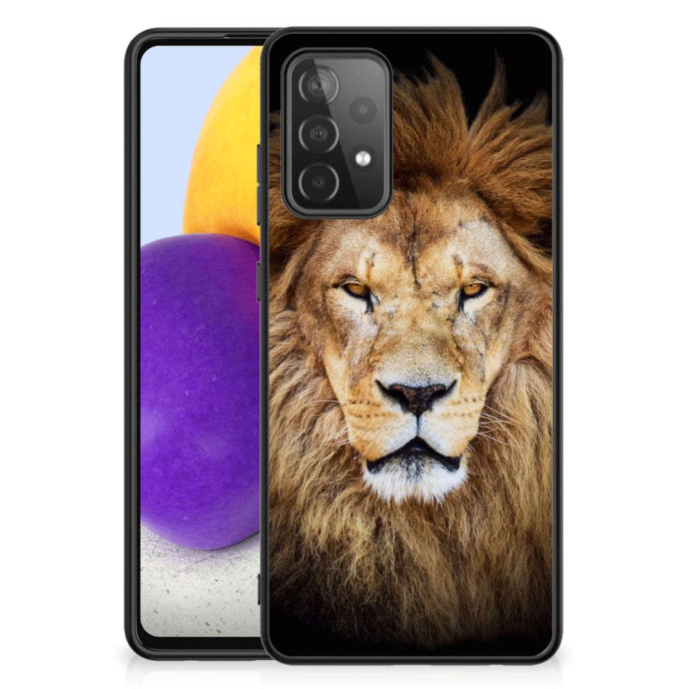 Samsung Galaxy A72 (5G/4G) Dierenprint Telefoonhoesje Leeuw