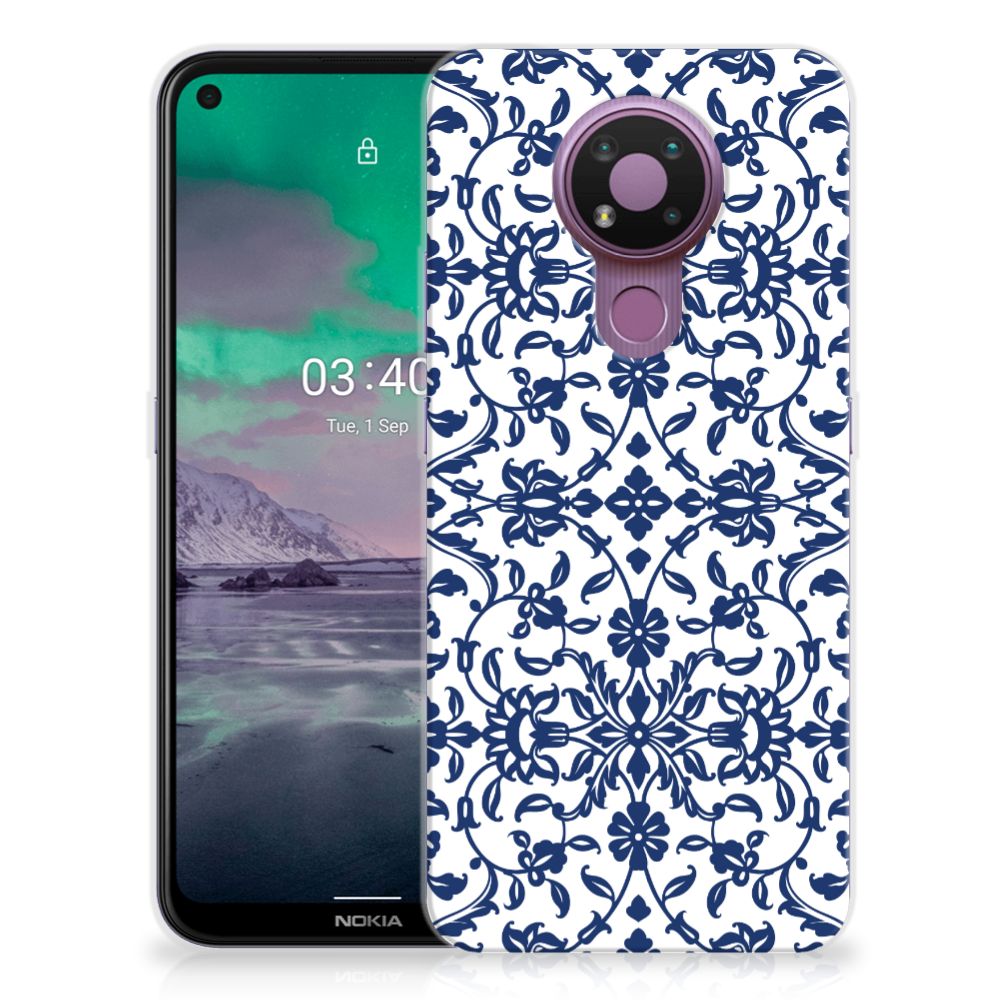 Nokia 3.4 TPU Case Flower Blue B2C Telecom