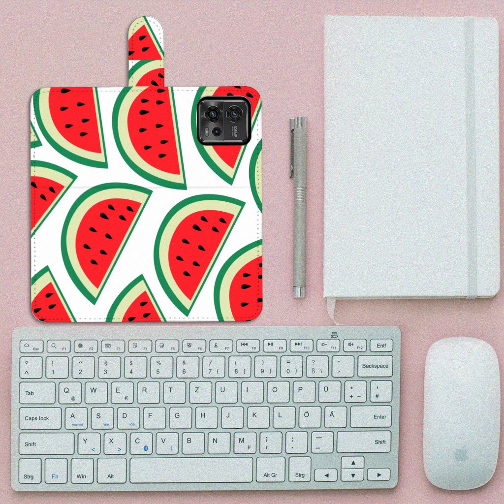 Motorola Moto G72 Book Cover Watermelons