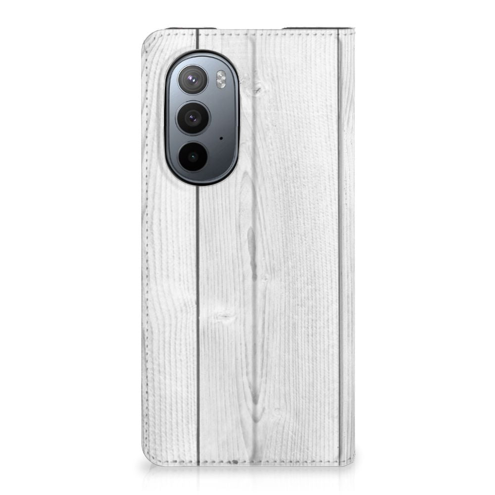 Motorola Edge 30 Pro Book Wallet Case White Wood - B2C Telecom