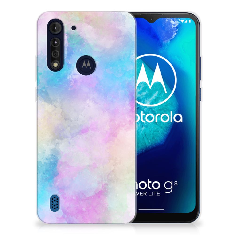 Hoesje maken Motorola Moto G8 Power Lite Watercolor Light