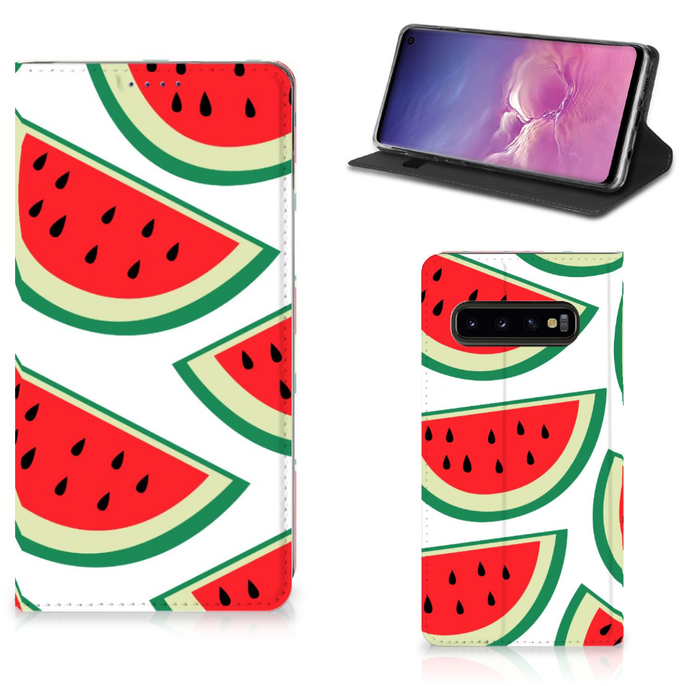 Samsung Galaxy S10 Flip Style Cover Watermelons