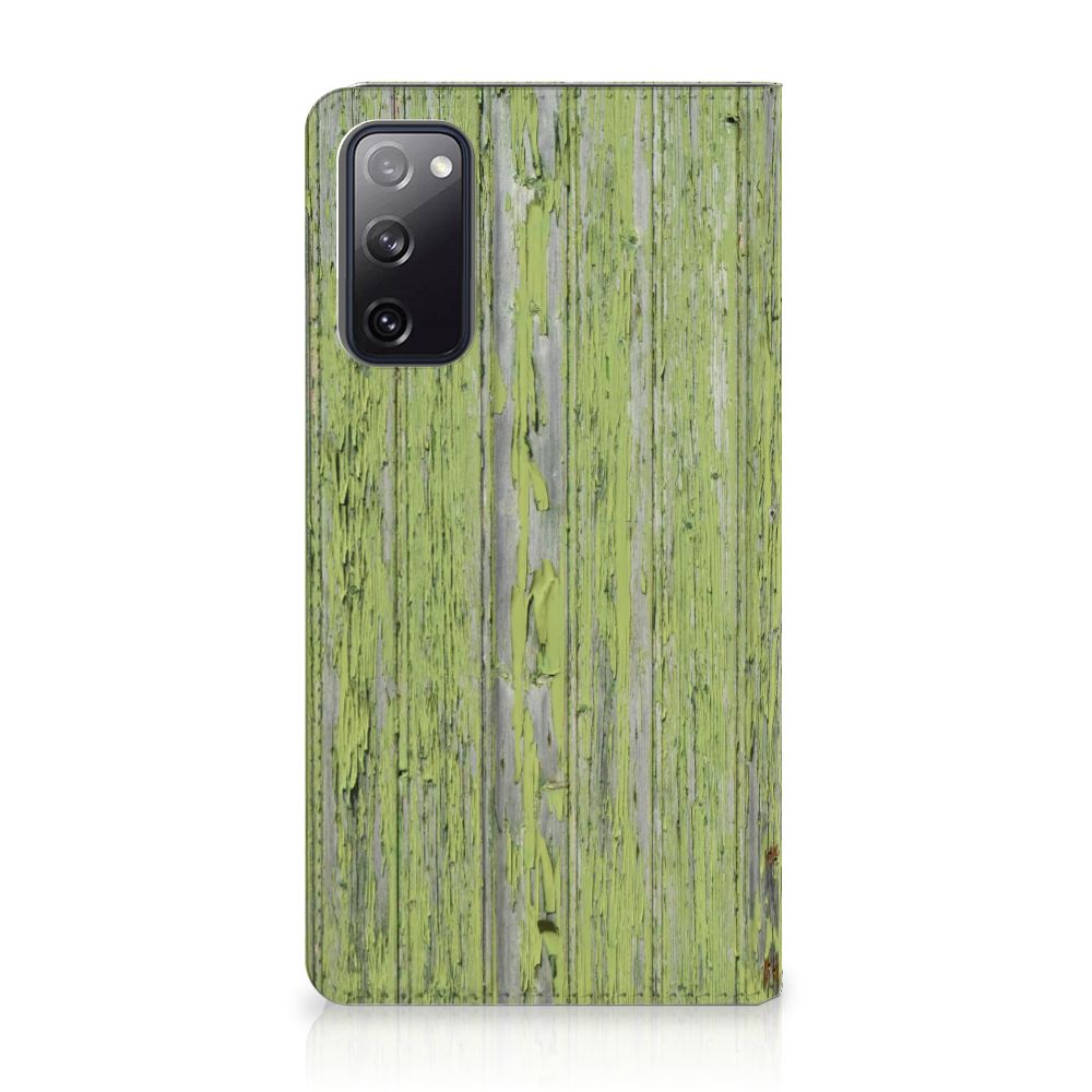 Samsung Galaxy S20 FE Book Wallet Case Green Wood - B2C Telecom