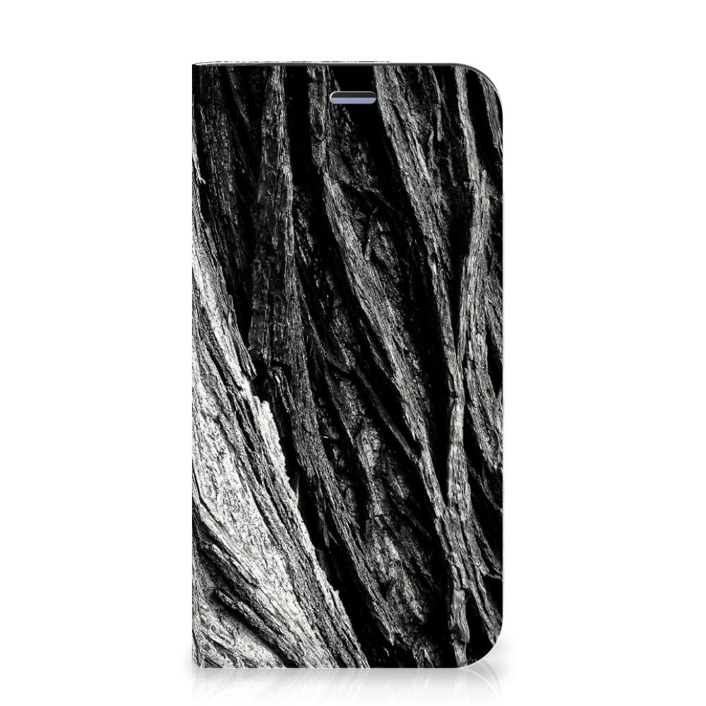 Book Wallet Case iPhone 12 Mini Boomschors Grijs - B2C Telecom