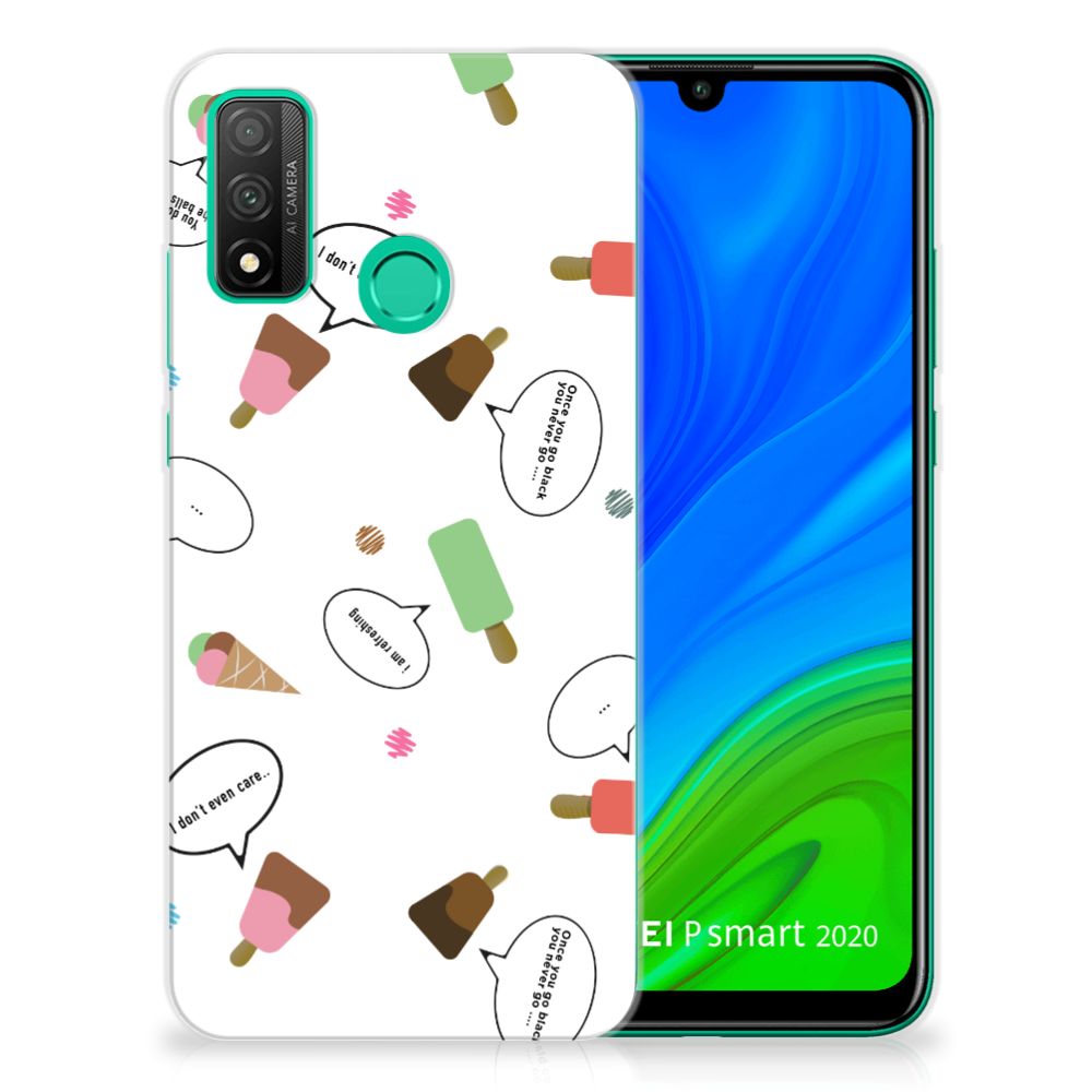 Huawei P Smart 2020 Siliconen Case IJsjes