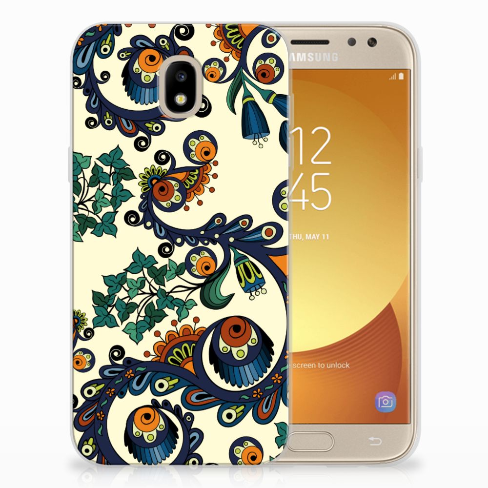 Siliconen Hoesje Samsung Galaxy J5 2017 Barok Flower