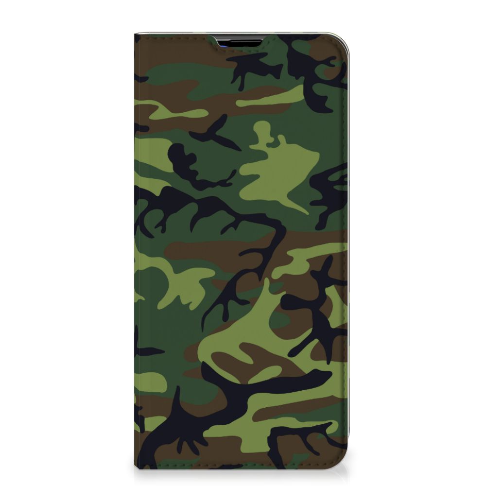 Samsung Galaxy A20s Hoesje met Magneet Army Dark - B2C Telecom
