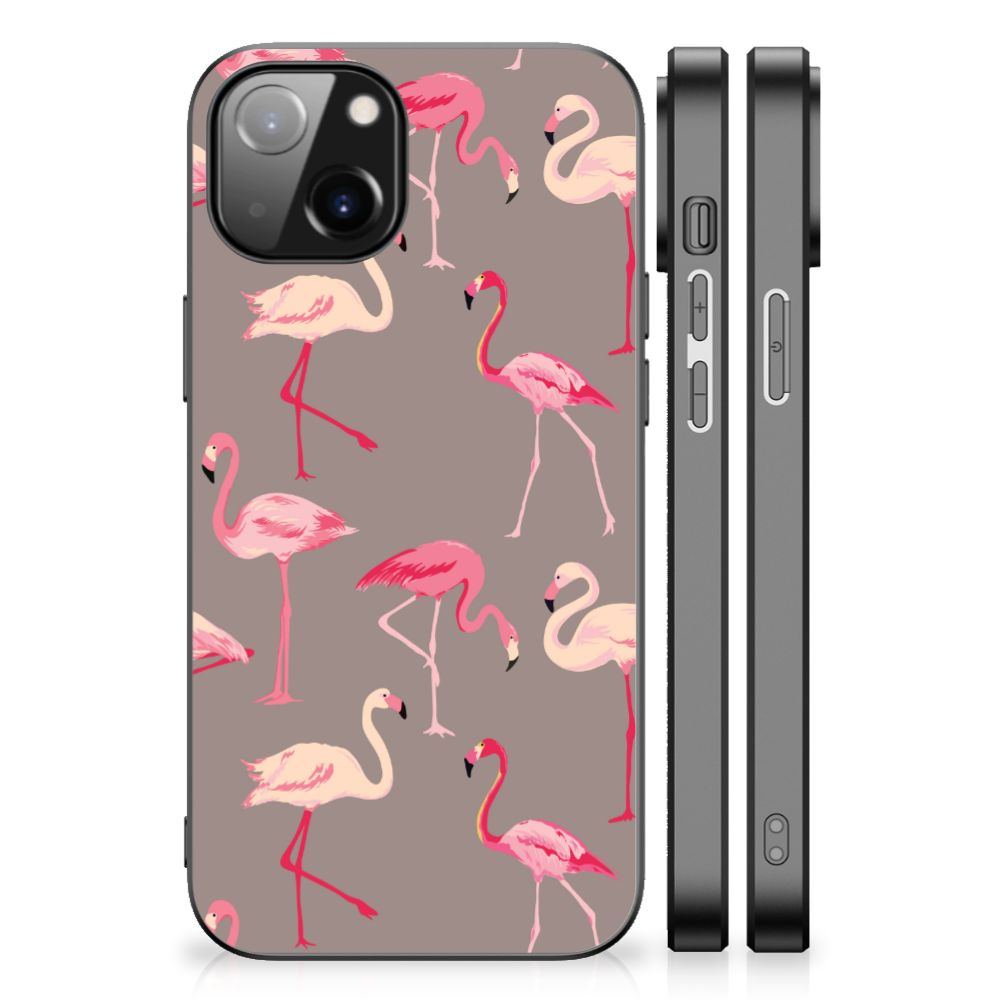 Apple iPhone 13 | iPhone 14 Dierenprint Telefoonhoesje Flamingo