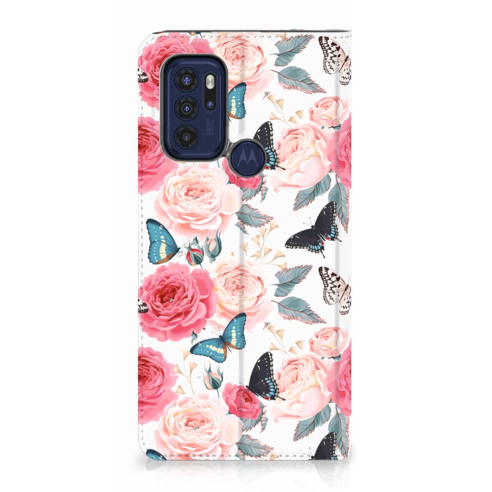 Motorola Moto G60s Smart Cover Butterfly Roses - B2C Telecom
