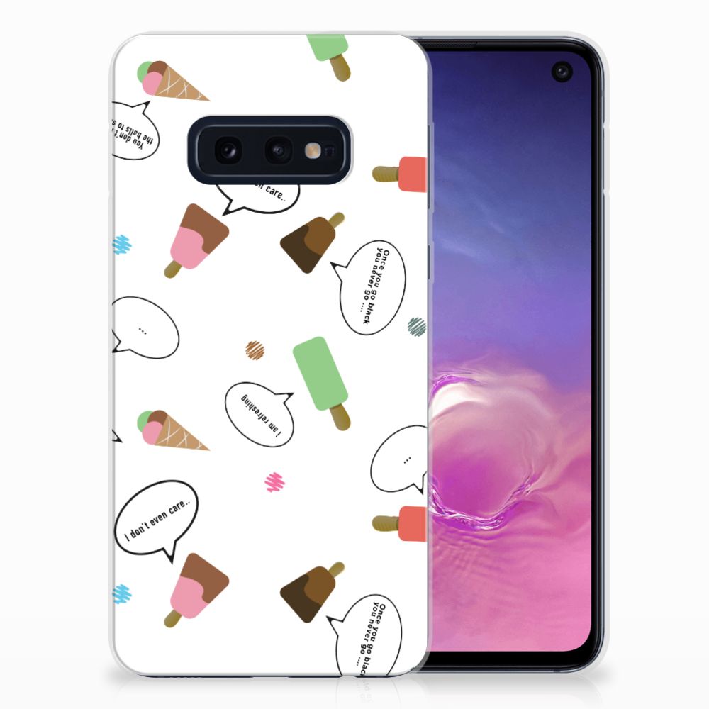Samsung Galaxy S10e Siliconen Case IJsjes