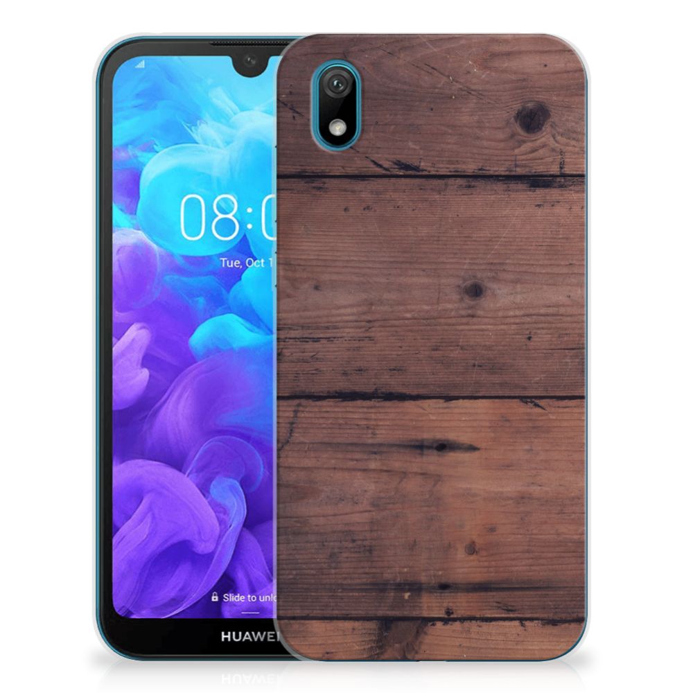 Huawei Y5 (2019) Bumper Hoesje Old Wood