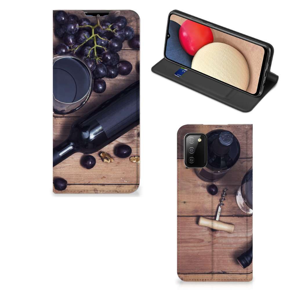 Samsung Galaxy M02s | A02s Flip Style Cover Wijn - B2C Telecom
