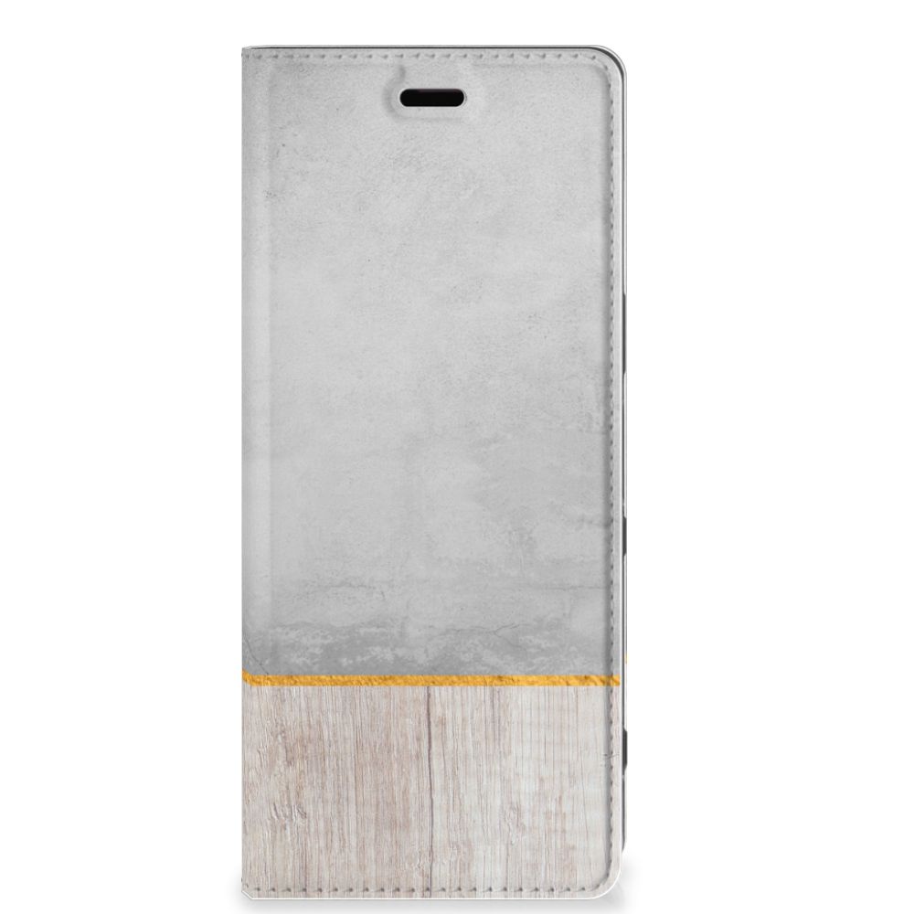 Sony Xperia 5 Book Wallet Case Wood Concrete