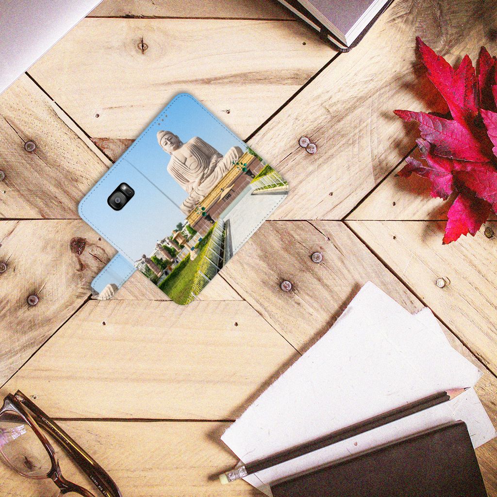 Samsung Galaxy S7 Edge Flip Cover Boeddha