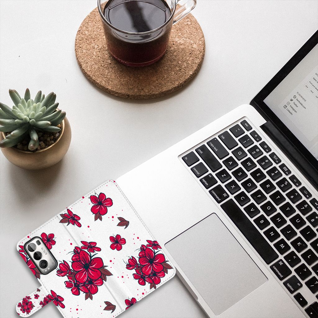 OPPO Find X3 Neo 5G Hoesje Blossom Red