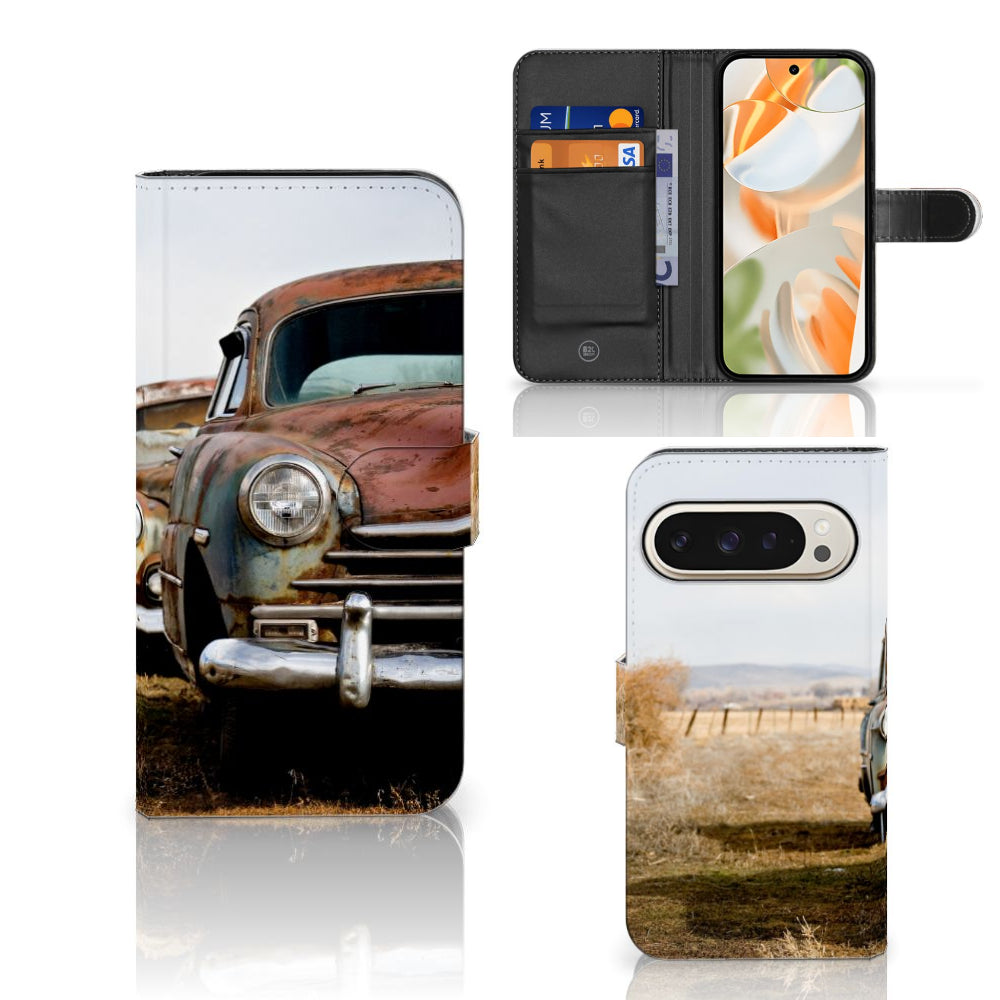 Google Pixel 9 | 9 Pro Telefoonhoesje met foto Vintage Auto