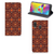 Samsung Galaxy M20 Hoesje met Magneet Batik Brown