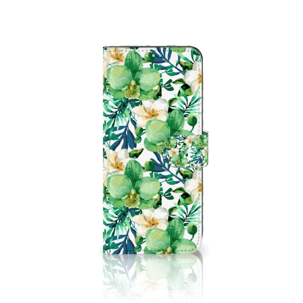 OPPO A74 4G Hoesje Orchidee Groen