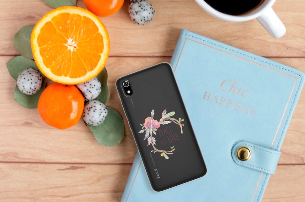 Xiaomi Redmi 7A Telefoonhoesje met Naam Boho Text