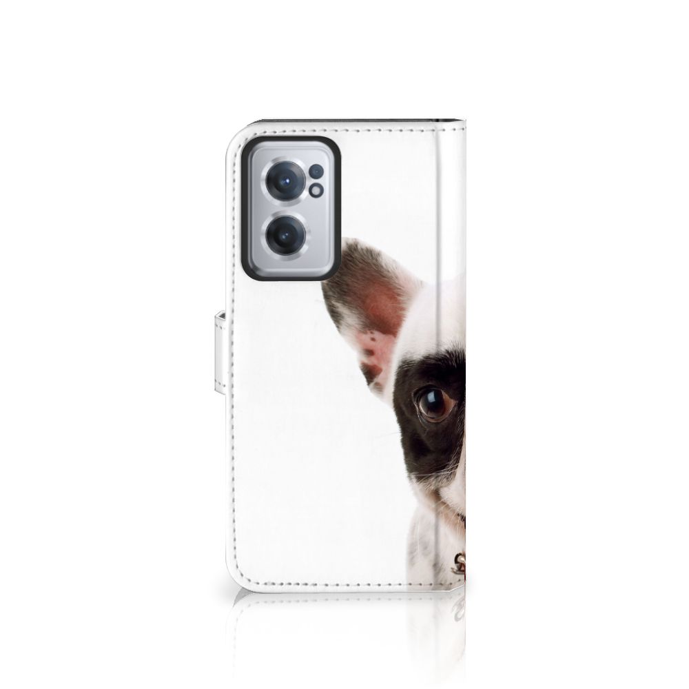 OnePlus Nord CE 2 Telefoonhoesje met Pasjes Franse Bulldog