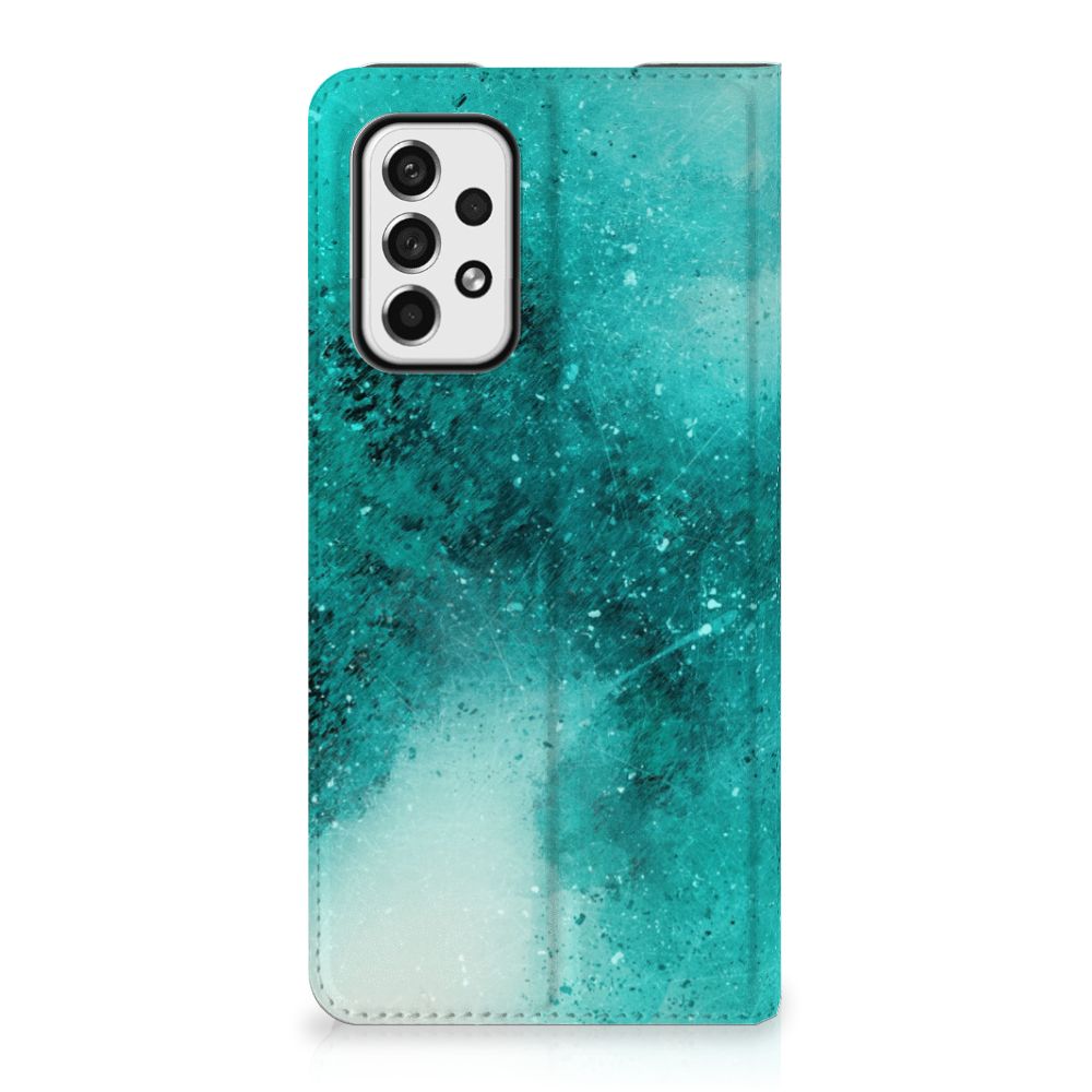 Bookcase Samsung Galaxy A73 Painting Blue - B2C Telecom