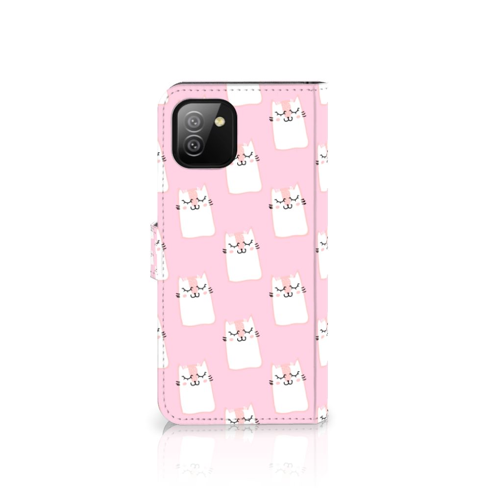 Samsung Galaxy A03 Telefoonhoesje met Pasjes Sleeping Cats