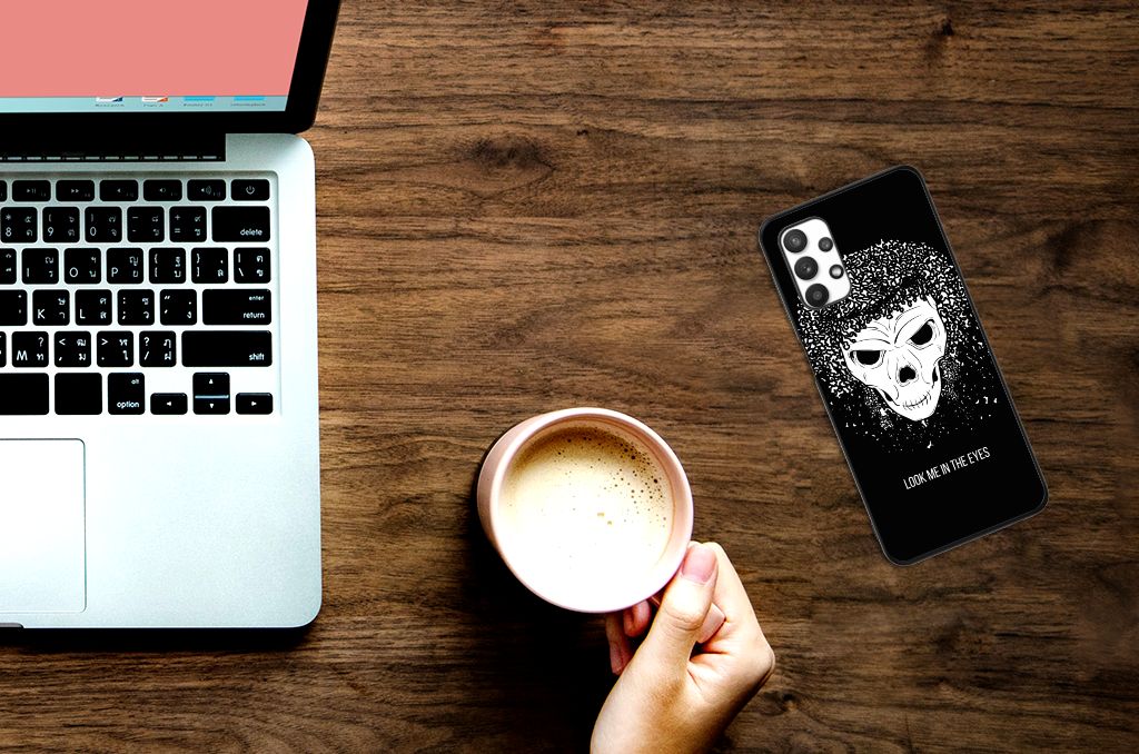 Telefoonhoesje Samsung Galaxy A32 5G Skull Hair B2C Telecom
