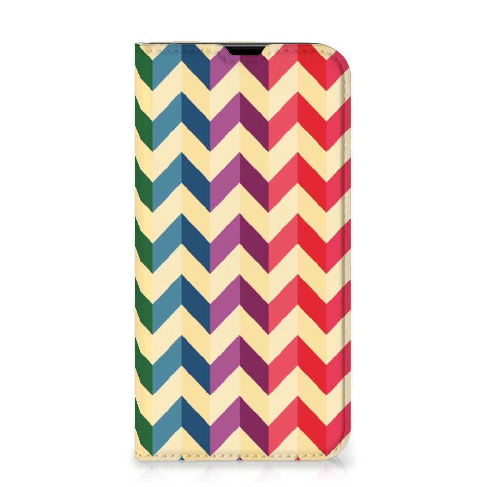 iPhone 13 Pro Hoesje met Magneet Zigzag Multi Color - B2C Telecom