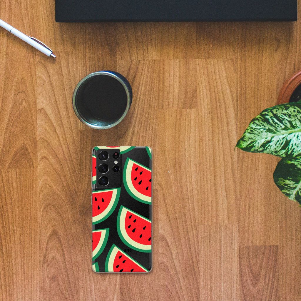 Samsung Galaxy S21 Ultra Siliconen Case Watermelons B2C Telecom
