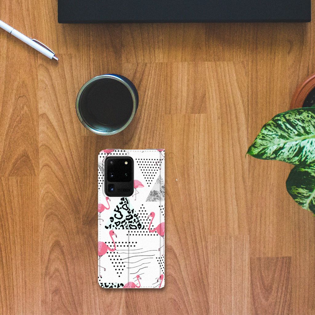 Samsung Galaxy S20 Ultra Hoesje maken Flamingo Triangle - B2C Telecom