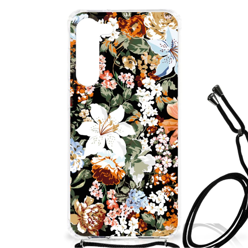 Case voor Samsung Galaxy S23 Plus Dark Flowers B2C Telecom