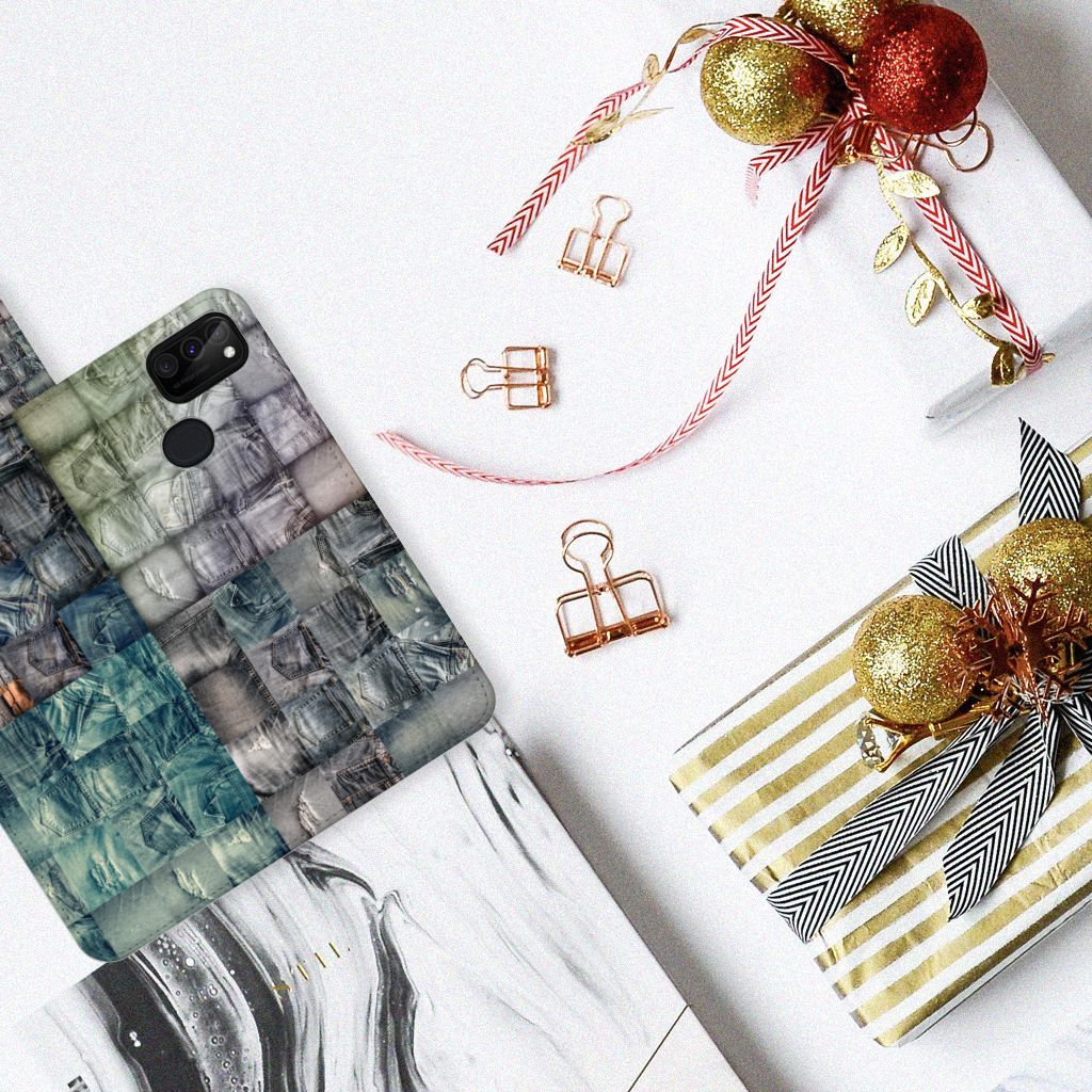 Wallet Case met Pasjes Samsung Galaxy M21 | M30s Spijkerbroeken